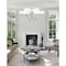 Designers Fountain Evi 9 Light Classic Chrome with White Linen Shades Chandelier For Dining Rooms 89989-CH - alternate 2